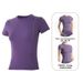 Women's Slim Fit Sports T-Shirt Breathable Short Sleeved Yoga Top Sweat Wicking Quick Drying Flattering Running Fitness Tank_desvips.com