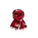 Christmas Red Scarf Winter New Year Knitted Wool Versatile Warm Neck Warmer Korean Style Thickened Student_desvips.com