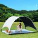 Blackout Camping Canopy Tent Waterproof UV Protection Sun Shelter With Portable Picnic Mat Arc Design Lightweight Easy Setup_desvips.com