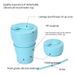 Folding Cup Outdoor Travel Convenient Straw Folding Water Cup Silicone Collapsible Cup_desvips.com