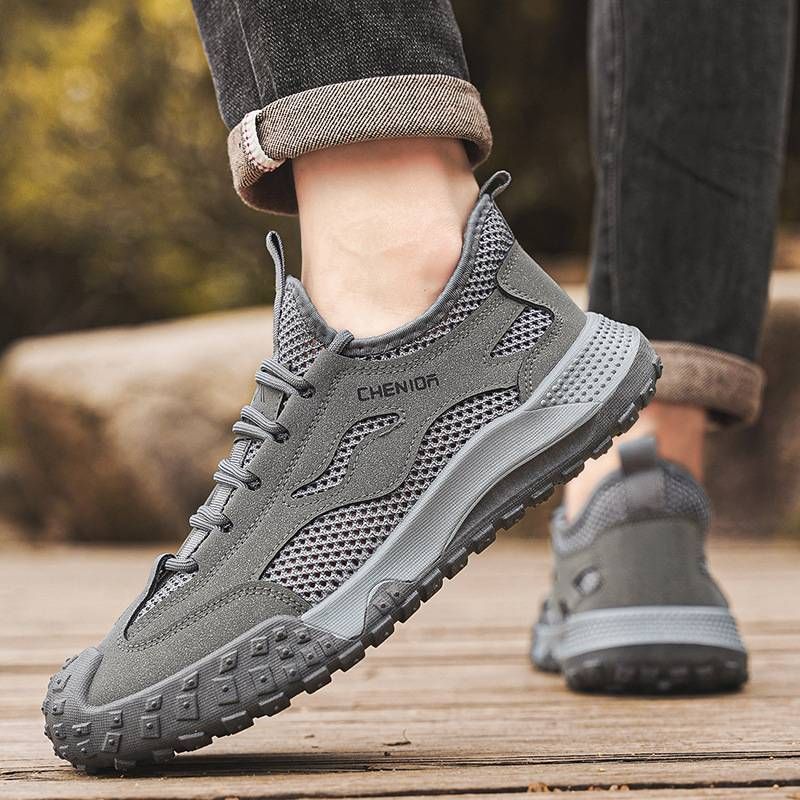 Casual White Sneakers For Men - Waterproof Canvas Shoes With Arch Support_desvips.com