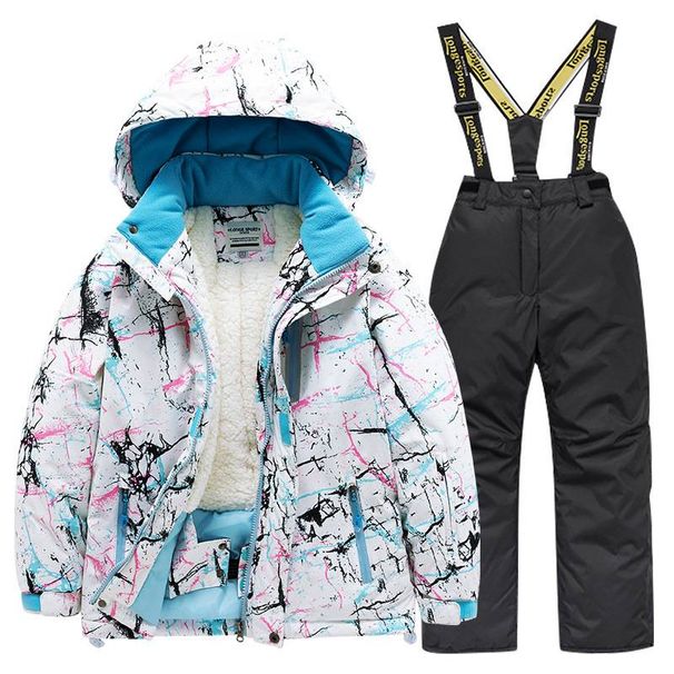 Children's Ski Suit Set For Boys, Girls, And Children (Waterproof, Warm Overalls, New Style, Professional Equipment For Northeast China)_desvips.com