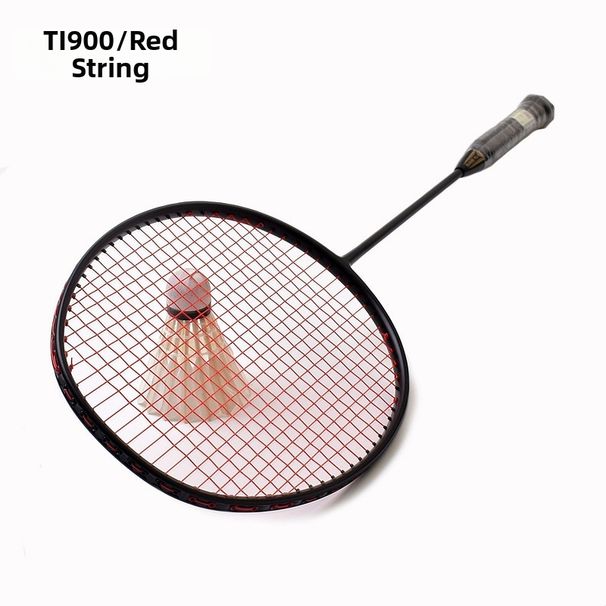 Adult Carbon Fiber Badminton Racket 3U Offensive Smash Type 35 Lb Cross Border Training Racquet_desvips.com