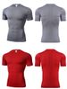 Cross-border Short-sleeved Tight-fitting Fitness Clothing, Quick-drying, High-elasticity, Breathable Running And Basketball Training Sportswear_desvips.com