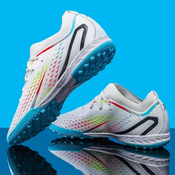 Men Soccer Shoes Adult Kids TF/FG High Ankle Football Boots Cleats Grass Training Sport Footwear Sneakers 35-45_desvips.com