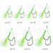 Tie Hair Bright Silk Lure Double Sea Boat Iron Plate Pair Hook Fishing Gear Accessories 5 Pairs_desvips.com