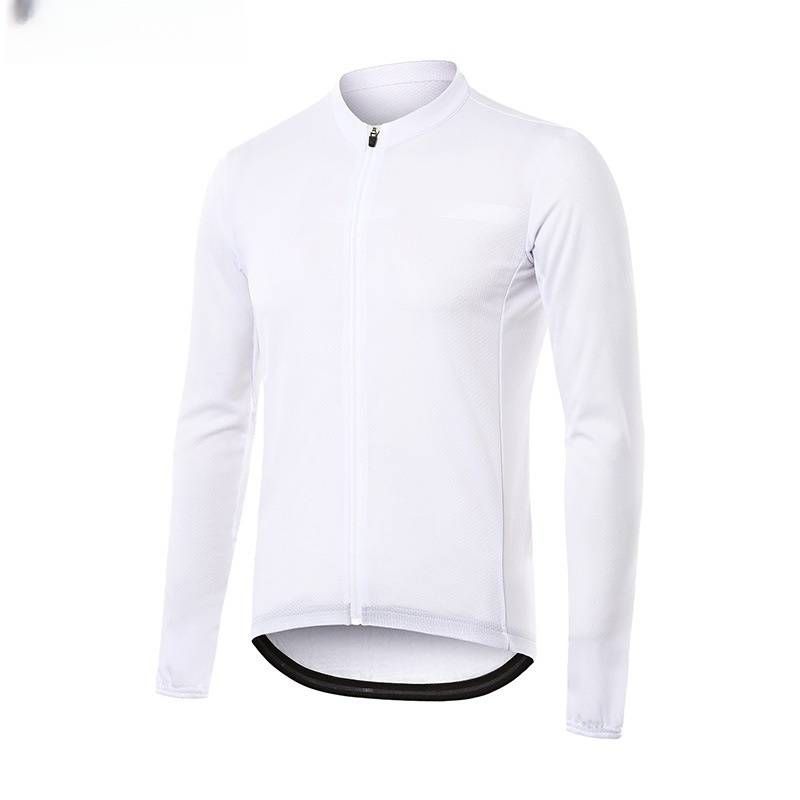 NOKO-ARSUXEO Professional Cycling Clothes Road Bike Men's Quick-drying Breathable Spring And Summer Top Long Sleeve Solid Color Zipper_desvips.com