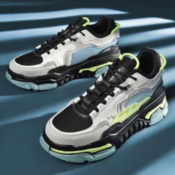 2023 High Quality Male Fashion Breathable Lace Up Sports Casual Shoes Men Retro Chunky Sneakers Footwear Running_desvips.com
