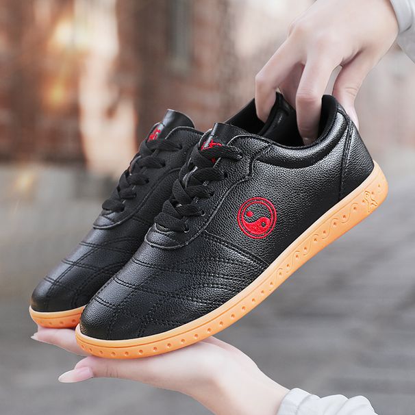 Chen Jiahan Collar Summer Breathable Tbottomon Bottom Men's And Women's Tai Chi Practice Genuine Leather Thickeneded_desvips.com