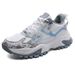 2025 Fashion Sneakers Men's Artificial Leather + Mesh Splicing Breathable Thick Sole Non-Slip Wear-Resistant Running Shoes 39-44_desvips.com
