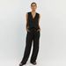 Women's Clothing Summer New Cotton And Linen Sleeveless Vest Vest Trousers Two Piece Suit Female Casual Fashion Suit_desvips.com