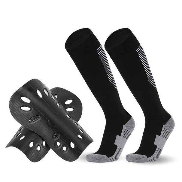 Shin Guard Football Socks And Shin Guards Combination Set For Adults, Children, Men And Women, Color Pattern Professional Sports Competition Socks_desvips.com