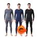 Men's Fleece Lined Compression Leggings For Basketball, Quick Drying, High Elasticity Running Suit, Training Set For Autumn And Winter._desvips.com