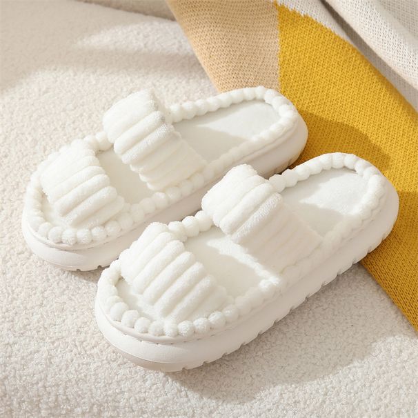 Women's Corduroy House Slippers - Warm & Soft EVA Sole For Indoor Use Non-Slip & Cozy Home Shoes_desvips.com