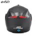 Men's Women's Full Face Motorcycle Helmet Electric Bike Flip Up Safety Helmet With Double Mirrors And Taillights_desvips.com