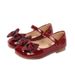 Red Girls' Leather Spring And Autumn New Bow Princess Performance Children's Single Soft Sole Baby Shoes Girls'_desvips.com