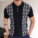 New Men's Summer Short-sleeved Jacquard Knitted Sweater, Collared Slim-fit Casual POLO Shirt For Men_desvips.com
