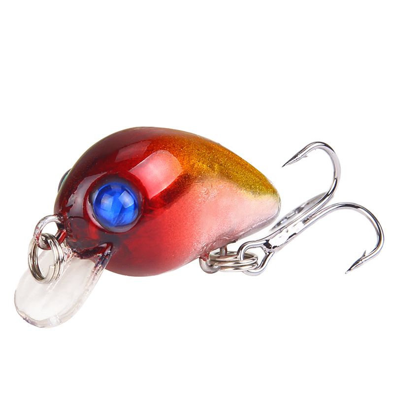 Mini Rock Fat Luya Bait 3cm/1.6g Plastic Artificial Bait Hard Bait_desvips.com
