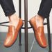 Men's Loafers Breathable Flat Casual Business Leather Driving Shoes_desvips.com