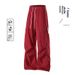 001 New Waterproof Softshell Thin Trendy Couple Style Outdoor Hiking Unisex Loose Casual Cargo Pants_desvips.com