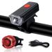 New Model Lighting USB Charging Night Mountain Bike High Brightness Front Light Bicycle Riding Accessories Set_desvips.com