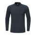 KOOSSOASIS Autumn/Winter New Arrival Stand Collar Casual Outdoor Comfortable Sports Top, Running Fitness Sports Quick-Drying Long-Sleeved Men's Shirt_desvips.com
