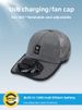 Adult USB Rechargeable Fan For Men And Women, Outdoor Sunshade, Sun Protection, Breathable Mesh Cap With Extended Brim,_desvips.com