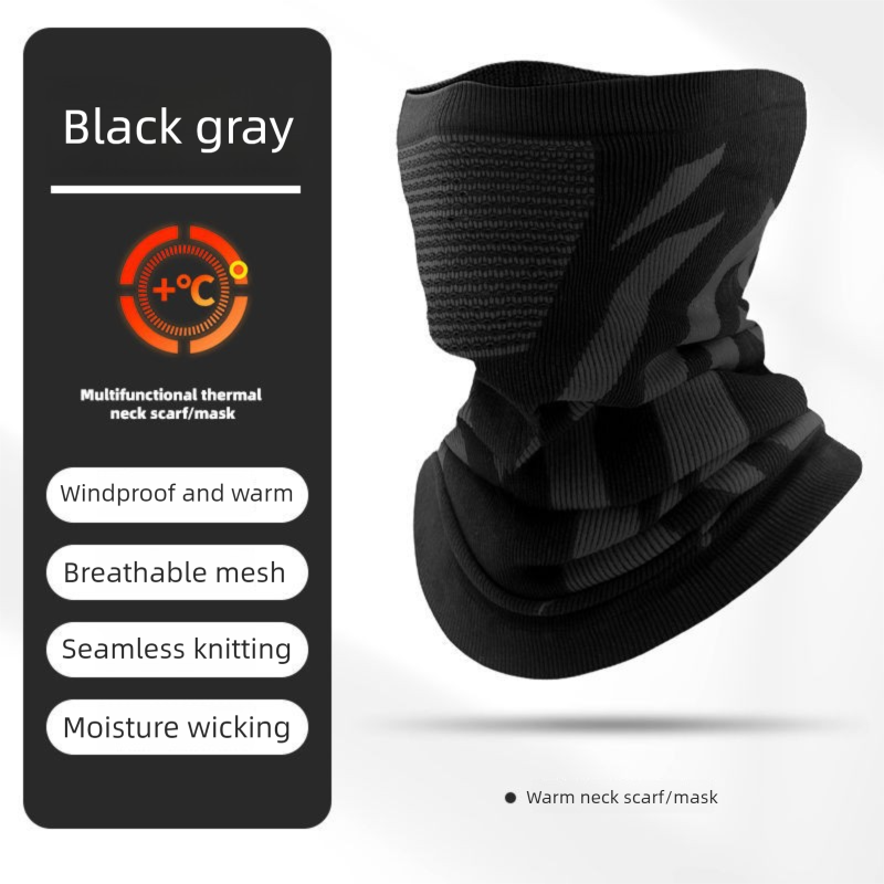 Men's Cycling Mask Autumn Winter Cold-Proof Warm Gaiter Mountaineering Running Neck Warmer Breathable Seamless Scarf_desvips.com
