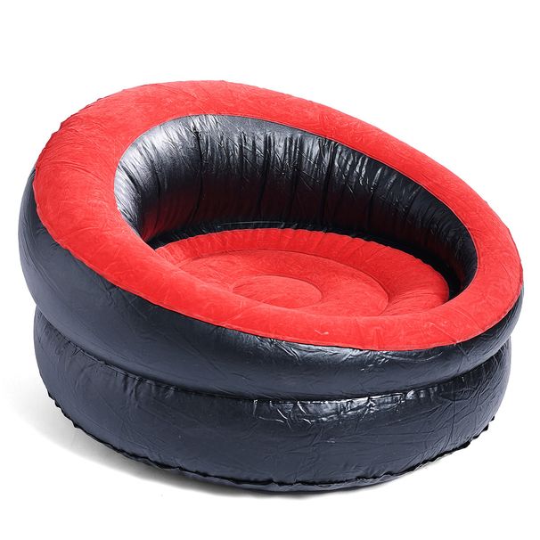 Inflatable Sofa For Adults Thickened Portable Foldable Lounge Chair Indoor Outdoor Camping Air Couch_desvips.com