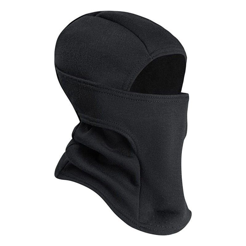 Sports Face Masks Winter Plus Velvet Ski Mask Outdoor Cycling Warm Headgear Fleece Neck Windproof Cold Mask One Piece Hat_desvips.com