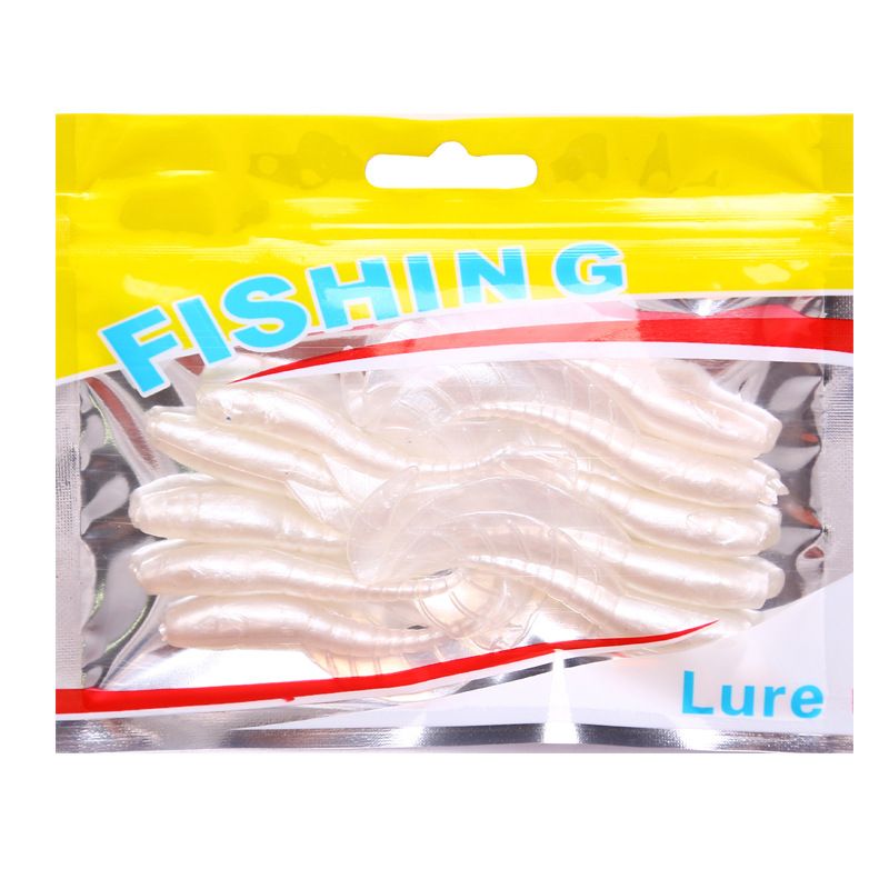 Lure Bait Skirt Curled Tail Luminous Soft Bait Simulation Bait Freshwater Sea Fishing Blackhead Mandarin Fish Upturned Mouth Soft Fish_desvips.com
