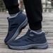 Winter New High-top Thickened Fleece Couple For Middle-aged And Elderly, Non-slip Wear-resistant Cotton Warm Dad Shoes,_desvips.com