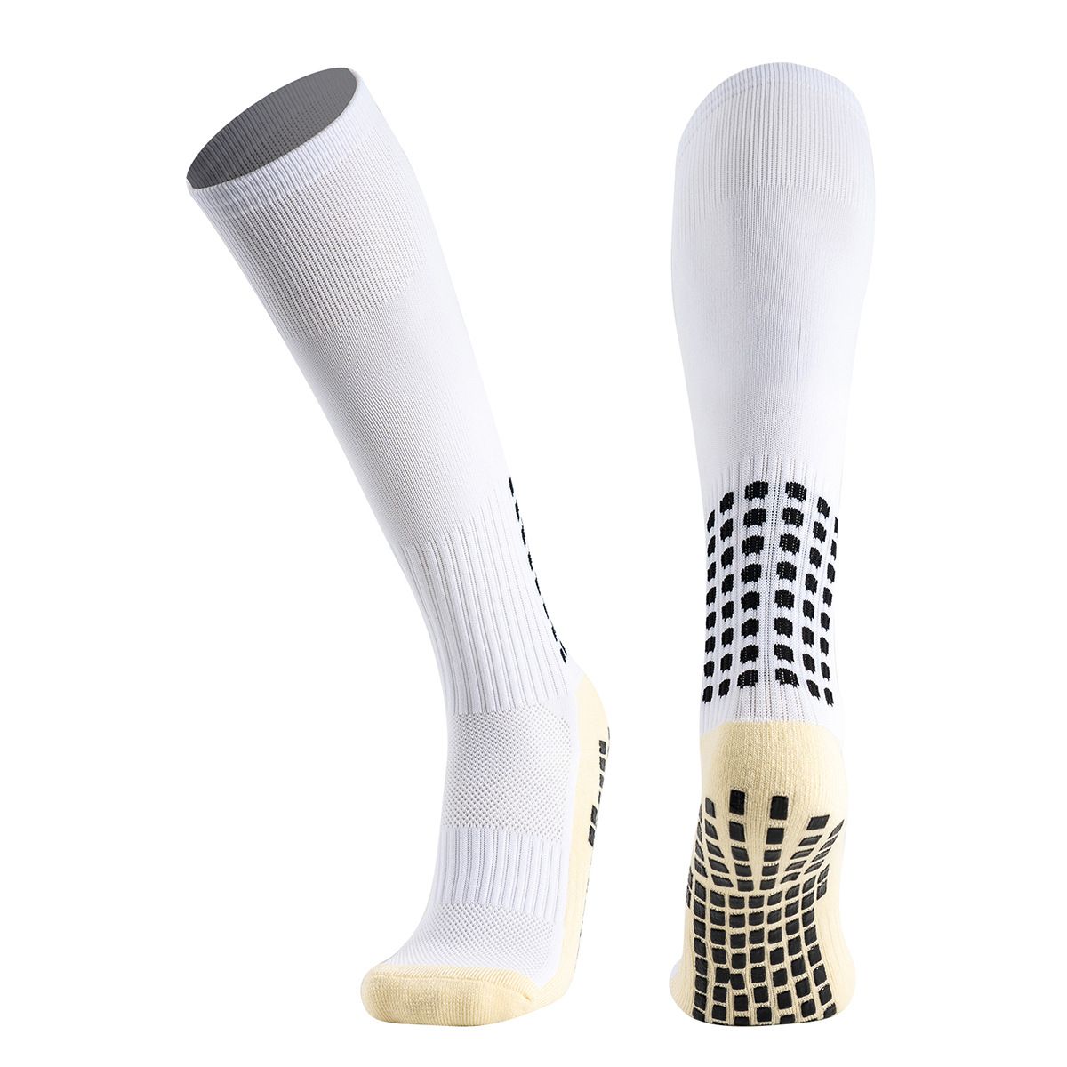 Knee High Football Socks Dotted Sports Training Socks Over The Knee Thickened Terry Cloth Soles_desvips.com