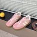 Women's Korean Style Chic White Sneakers Casual Everyday Trendy Slip-On 2025 All-season Cute Cat Embroidery Training_desvips.com