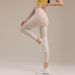 Autumn Winter Nude Peach Yoga Women Wait Tummy Control High Elaticity Sport Long Fitne Running Pilate Shaping_desvips.com