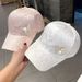 Diamond Metal Butterfly Baseball Cap, Women's Summer Sun Protection Hat, Fashionable Ducktongue Sun Hat_desvips.com