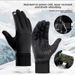 Winter Warm For Men And Women, Touchscreen Skiing Outdoor Sports Fleece Lined Waterproof Cold-Proof Cycling Gloves_desvips.com