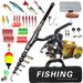 Rod Combo Fishing Gear Set Long Distance Casting Lure Haiku Fishing Rod Wheel Full Set Of Soft Bait Minnow Hook Line_desvips.com