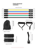 Resistance Bands Set, 10-150LBS Adjustable Latex Exercise Bands With Handles, Door Anchor, Carabiners For Home Gym Strength Training, Yoga, Pilates_desvips.com