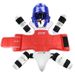 ZTTY Taekwondo Training Set 5-Piece PU+EVA Protective Gear With Bamboo Texture (Red/Blue) For Martial Arts & Fitness_desvips.com