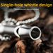 Pioneer EDC Titanium Alloy Whistle Single Tube High Frequency Outdoor Wilderness High Decibel Stainless Steel_desvips.com