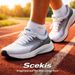 6 Pairs Men Women Running Socks Cushioned Moisture Wicking Anti Blister Ankle Socks_desvips.com