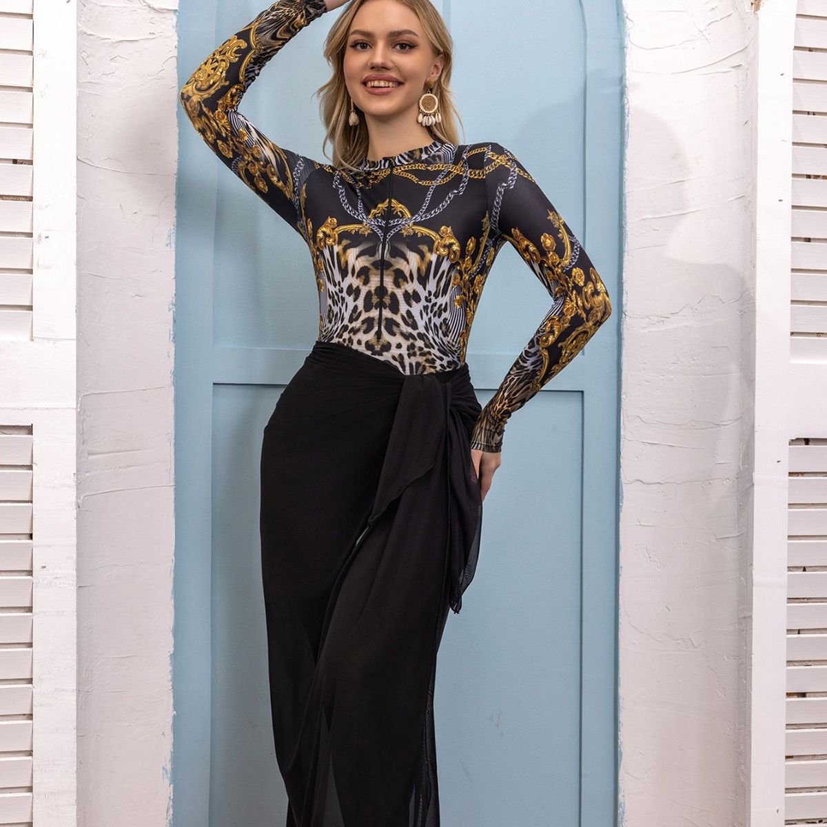 2024 New Conservative Swimsuit Middle Eastern Cloak Muslim Long Sleeve Pants Sunscreen Beach Swimsuit Three Piece Set Swimsuit_desvips.com