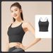 New Style Solid Color Patchwork Yoga Set - Shockproof, Gathered, Seamless, Beautiful Back Sports & Fitness Vest For Women_desvips.com