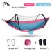 Automatic quick opening hammock with mosquito net outdoor single and double nylon cloth camping pole mosquito net hammock mosquito hammock_desvips.com