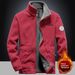 Men's Heavyweight Fleece Jacket - Windproof Winter Coat With Relaxed Fit, Available In Plus Sizes (Black, Navy, Charcoal, Khaki, Red)_desvips.com