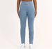 Women's High Waisted Denim Yoga Pants Slimming Hip Lifting Tummy Controlling Double Pocket Cropped Fitness Pants_desvips.com