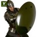 YUOUY Round Prop Shield With Comfort Grip For Cosplay & Themed Parties_desvips.com