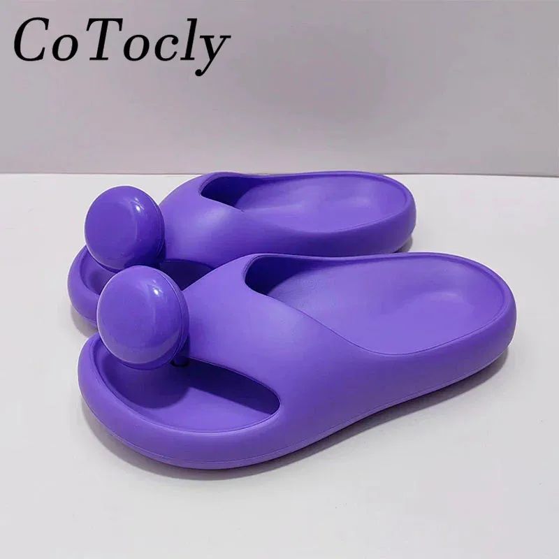 Slippers Summer Flat New Woman Flip-Ps Casual Holiday Shoes Women Big Quality Button Slides Rubber Waterproof Thick Sole_desvips.com