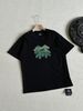 Pure Cotton Short-sleeved T-shirt, Same Style For Both Men And Women, Semi-loose Patterned Printed Round-neck Drapey Top_desvips.com